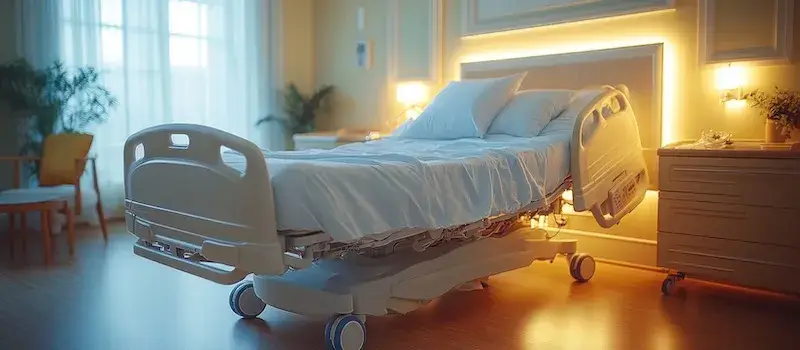 Łóżko rehabilitacyjne dla seniora