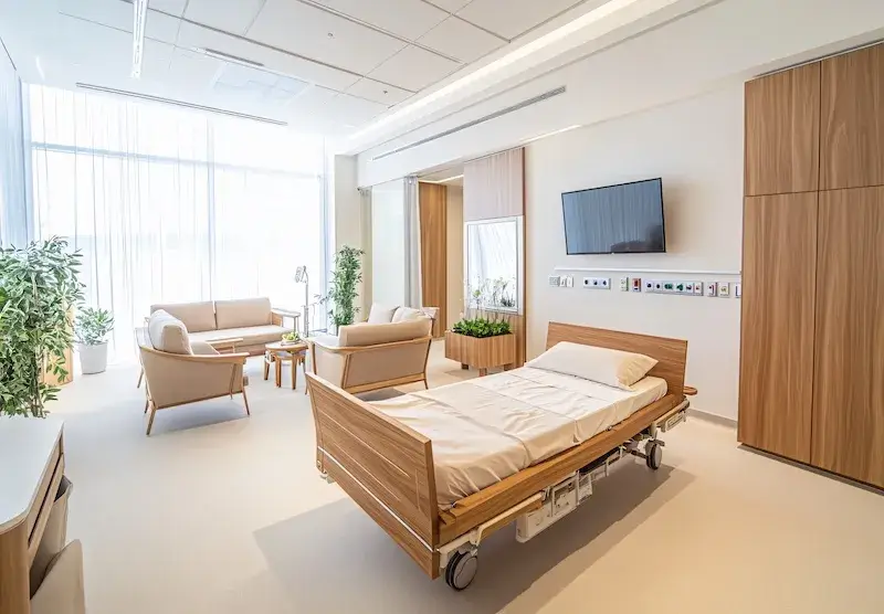 Łóżka rehabilitacyjne drewniane